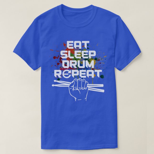 Camiseta Drummer Drumsticks Music Gift Drums (Diseño del anverso)