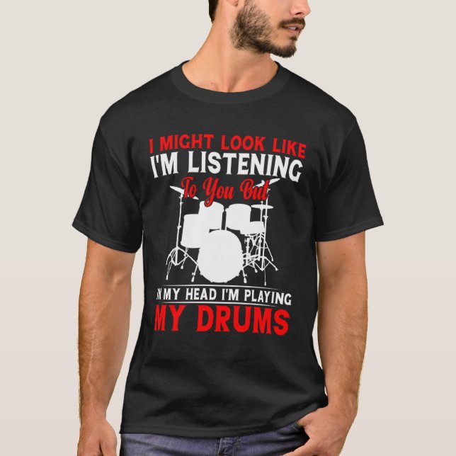 Camiseta Drummer for Men Women Drum Player Percussion (Anverso)