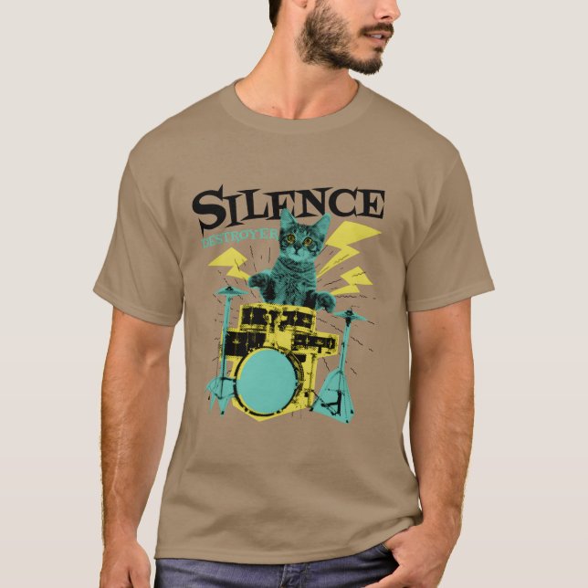 Camiseta Drummer gift funny drummer outfit girl (Anverso)