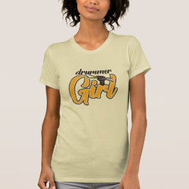 Camiseta Drummer Girl Retro