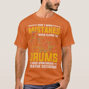 Camiseta Drummer, músico de rock de percusión