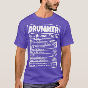 Camiseta DRUMMER Nutritional Facts 