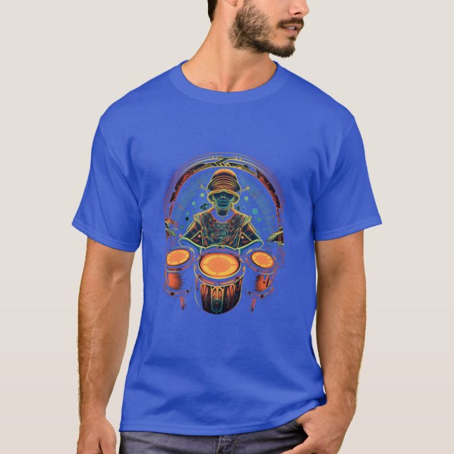 Camiseta Drummer Percussionist Drums Player Drumming Band v (Anverso)