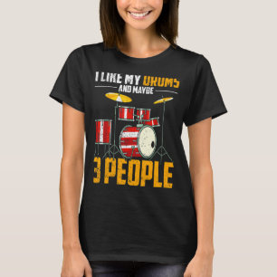 Camiseta Drummer reproductor músico Drummer Percussion Musi