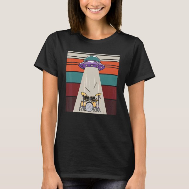 Camiseta Drummer Retro Drum Stick Drum (Anverso)