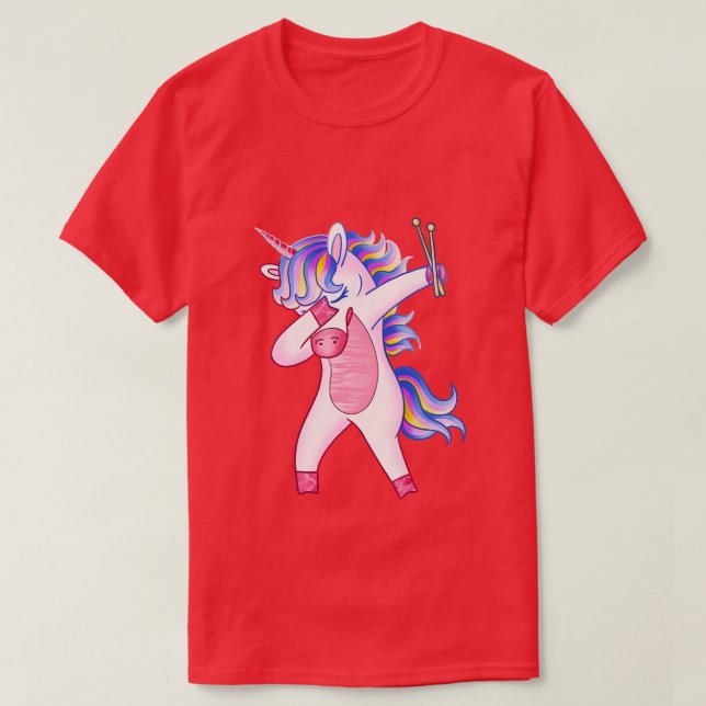 Camiseta Drummer Unicorn (Diseño del anverso)