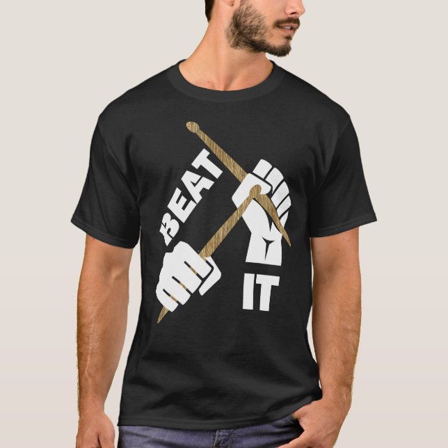 Camiseta Drummers Funny Beat It Music Graphic (Anverso)