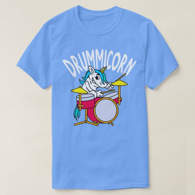 Camiseta Drummicorn Drummer Unicorn (Diseño del anverso)