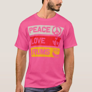 Camiseta Drums de amor por la paz de los tambores