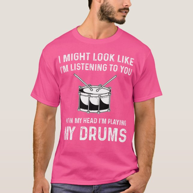 Camiseta Drums Drummer Drumset (Anverso)