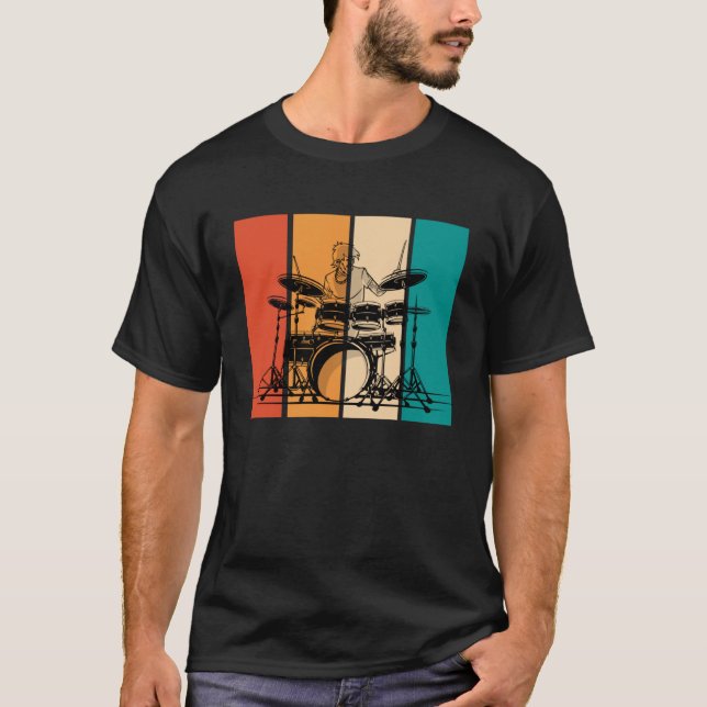 Camiseta Drums Music Musical Instrument Musician Drummer Vi (Anverso)
