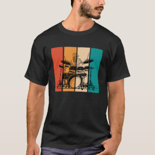 Camiseta Drums Música Música Instrumento Musical Drummer Vi