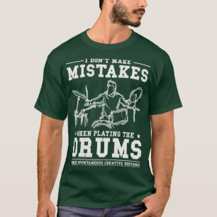 Camiseta Drums Musical Instrumental Rock Drummer