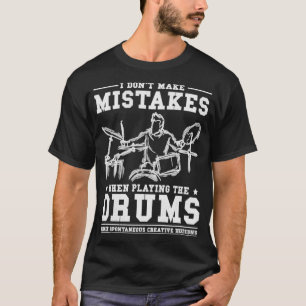 Camiseta Drums Musical Instrumental Rock Drummer