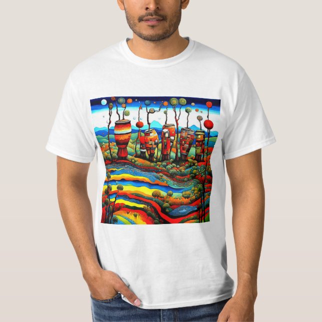 Camiseta Drums sprouting trees (Anverso)