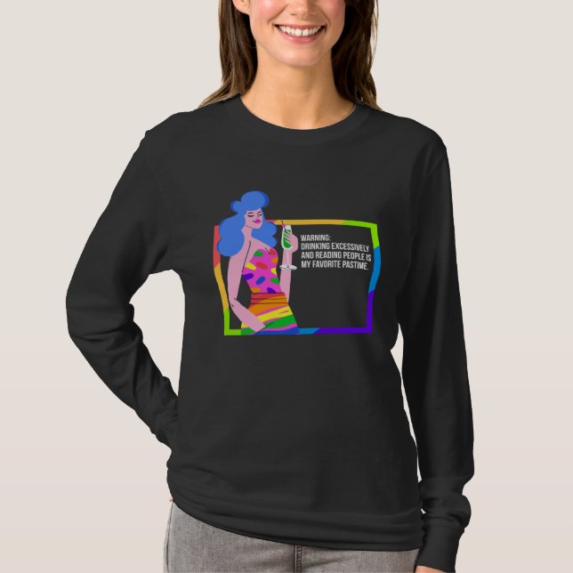 Camiseta Drunk Drag Queen Humor (Anverso)