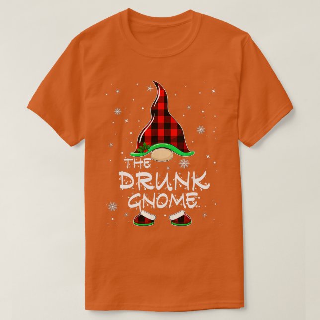 Camiseta Drunk Gnome Búfalo Familia Matanza Christma (Diseño del anverso)