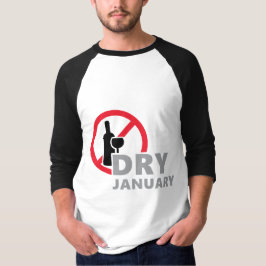 Camiseta Dry january, één maand geen alcohol te drinken