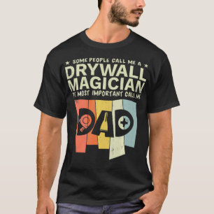 Camiseta Drywall Finisher Magician Dad Retro
