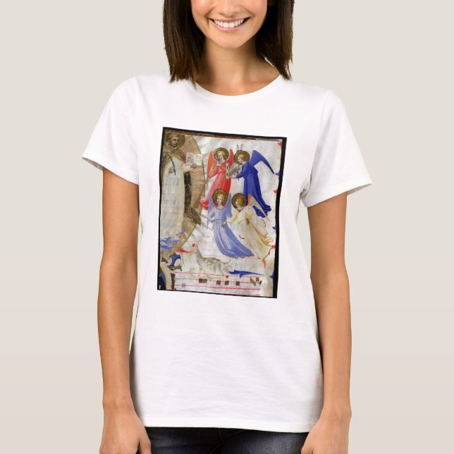 Camiseta ds 558 f.67v St. Dominic con cuatro ángeles musica (Anverso)