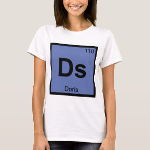 Camiseta Ds - Doris Tabla Periódica de Química Griega Símbo