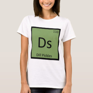 Camiseta Ds - Química de Pepinillos Encurtidos Símbolo de l
