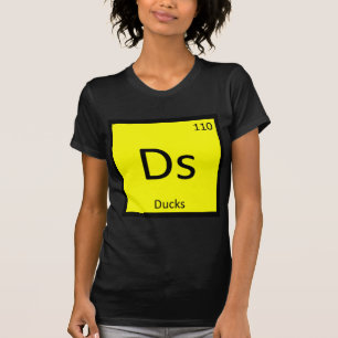 Camiseta Ds - Símbolo de elemento de tabla periódica de q