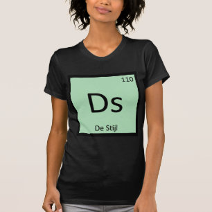 Camiseta Ds - Símbolo de la tabla periódica de arte de De S