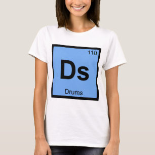 Camiseta Ds - Símbolo de la tabla periódica de Química Músi