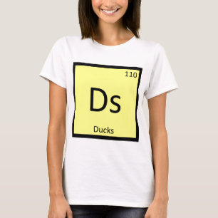 Camiseta Ds - Símbolo del elemento de la tabla periódica de