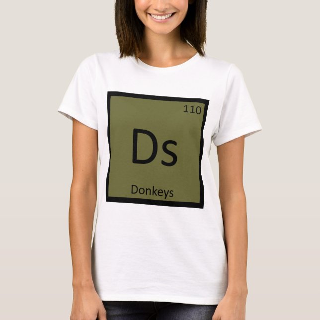 Camiseta Ds - Tabla Periódica de Elementos de Química para  (Anverso)