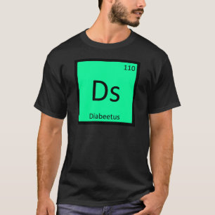 Camiseta Ds - Tabla Periódica De Química Diabetus Meme