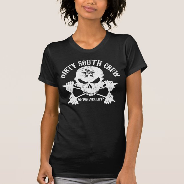 Camiseta DSC deshuesa negro para mujer del tanque (Anverso)