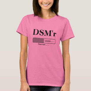 Camiseta DSM'r que carga por favor espera