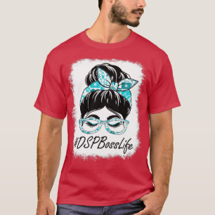 Camiseta DSP Boss Messy Bun Apreciación Bleached Hea World