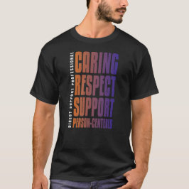 Camiseta DSP centrado en persona de asistencia de respeto d
