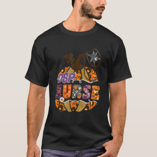 Camiseta Dsp Enfermera Estetoscopio Leopardo Halloween Cala