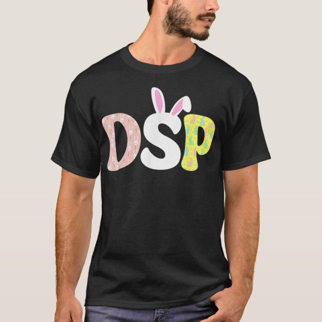 Camiseta DSP Enfermera Vida Stethoscope Scrub Día de Pascua (Anverso)