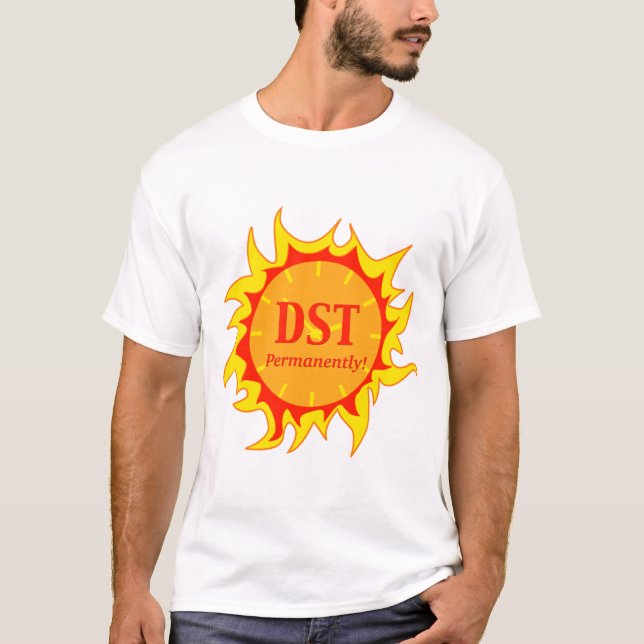 Camiseta DST permanentemente: horario de verano (Anverso)