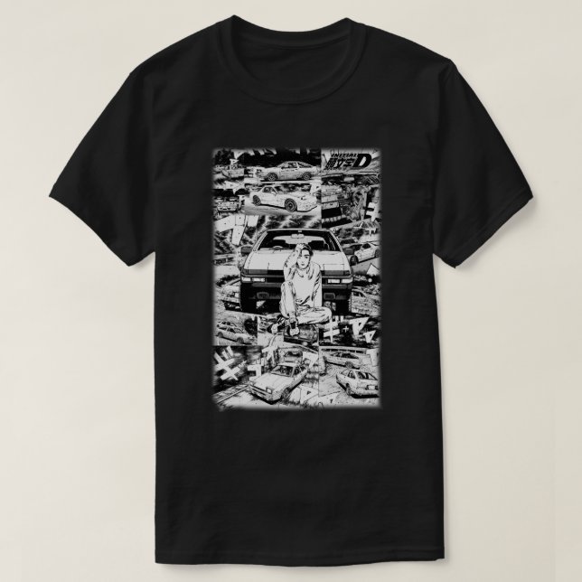 Camiseta DTakumi Fujiwara Trueno AE86 inicial (Diseño del anverso)
