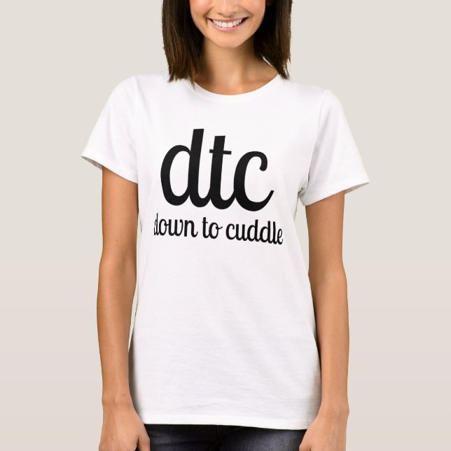 Camiseta dtc abajo a abrazar (Anverso)
