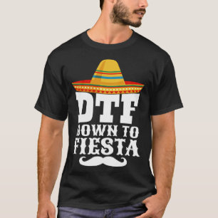 Camiseta DTF Abajo A Fiesta Gorra Mexicana