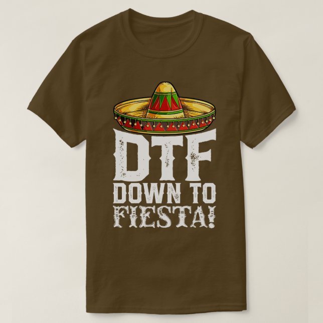 Camiseta DTF abajo: Fiesta T Cinco de Mayo (Diseño del anverso)