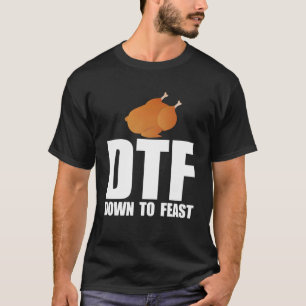 Camiseta DTF HACIA ABAJO PARA FELIZ Meme De Acción De Graci