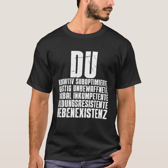 Camiseta Du Nebenexistenz Insulation Ich Hasse Menschen (Anverso)