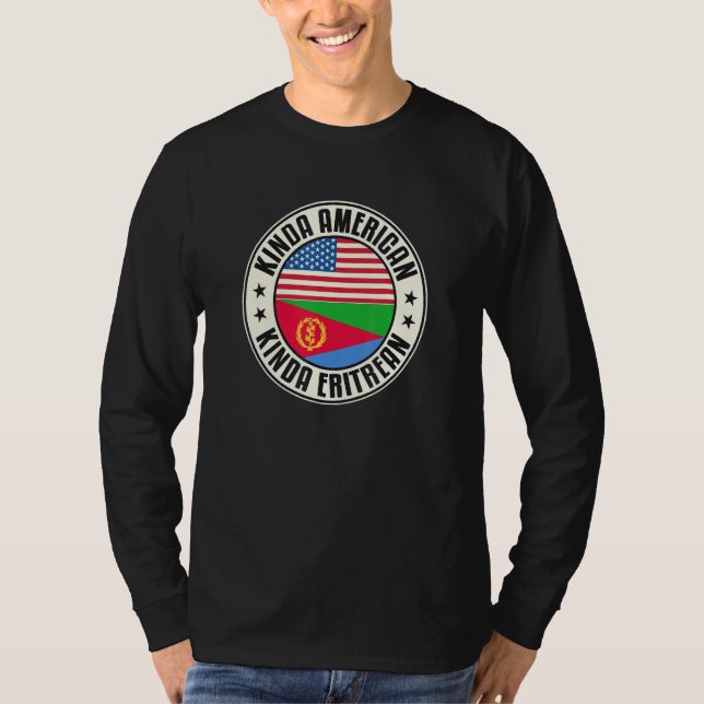 Camiseta Dual Citizenship American Eritrean Eritrea Usa Fla (Anverso)