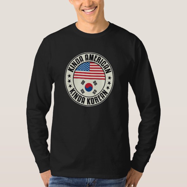 Camiseta Dual Citizenship American Korean South Korea Usa F (Anverso)
