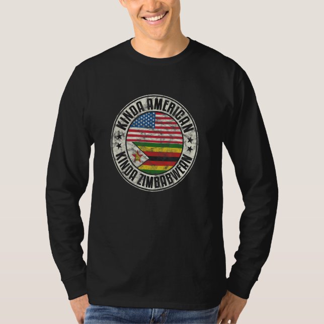 Camiseta Dual Citizenship American Zimbabwean Zimbabwe Usa  (Anverso)