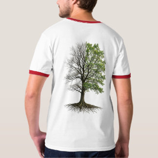 Camiseta Dual Nature Tree of Life Split Design