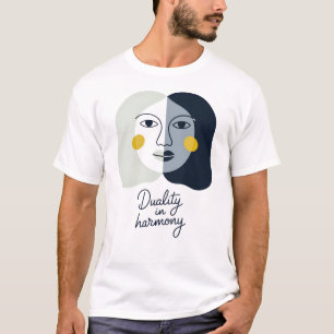 Camiseta Dualidad de Gemini en armonía